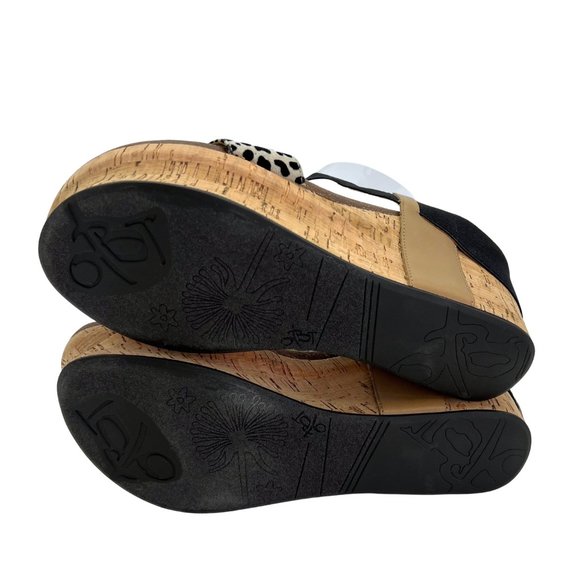 OTBT Bushnell Desert Leopard Wedge Platform Cork Sandals Size 10M NWOB - Picture 10 of 15